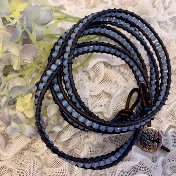 Jewelry - Handcrafted Leather Wrap Bracelet Boho Jewelry